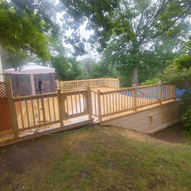 Construction de balcon et terrasse.