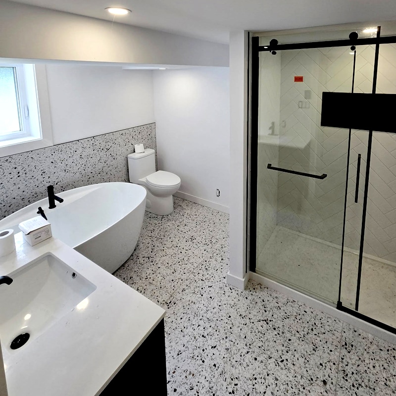 Rénovation de salle de bain par PG Rénovatek.