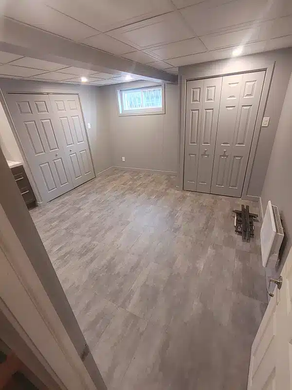 Rénovation de sous-sol par PG Rénovatek.