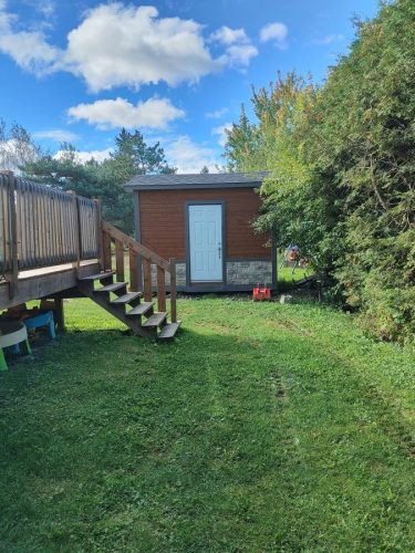 Construction de cabanon.